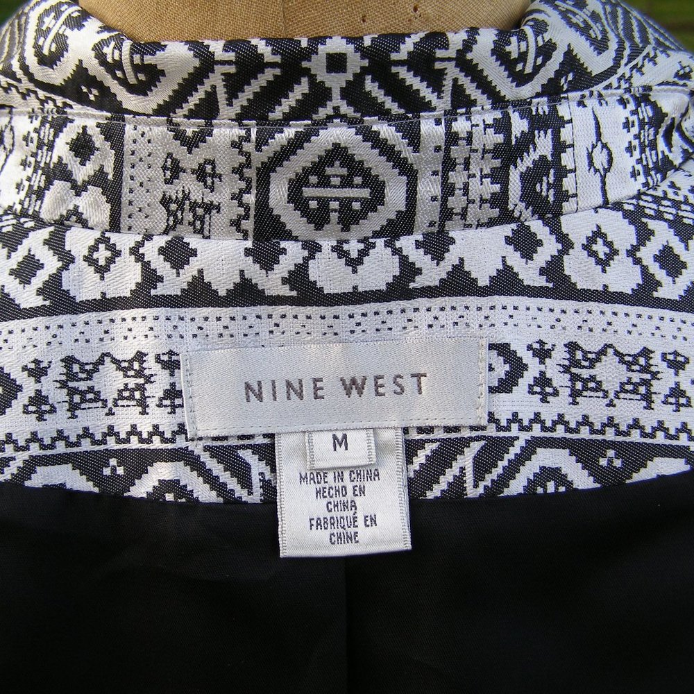 New NINE WEST sz M Silk blend Lightweight coat - Picture 7 of 8